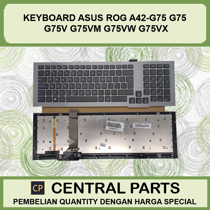 Keyboard Laptop Asus Rog A42-G75 G75 G75V G75VM G75VW G75VX