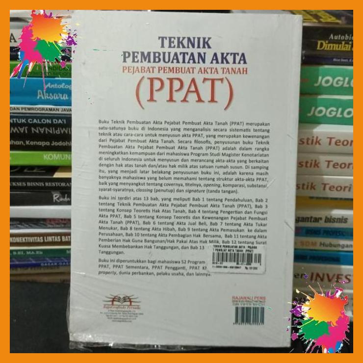 

teknik pembuatan akta pejabat pembuatan akta tanah (ppat) [fany]