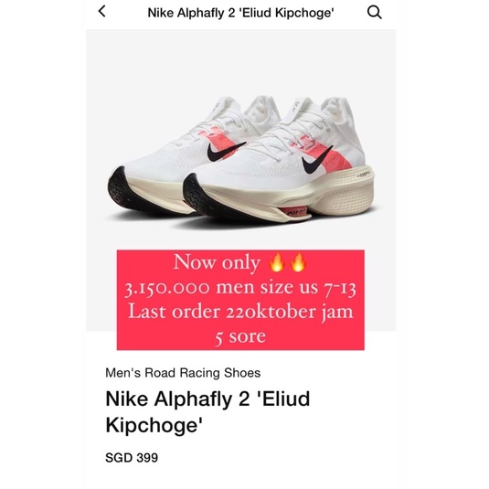 Nike alphafly 2 kipchoge