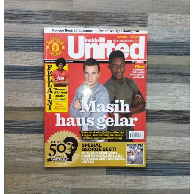 MAJALAH INSIDE UNITED EDISI SPECIAL GEORGE BEST