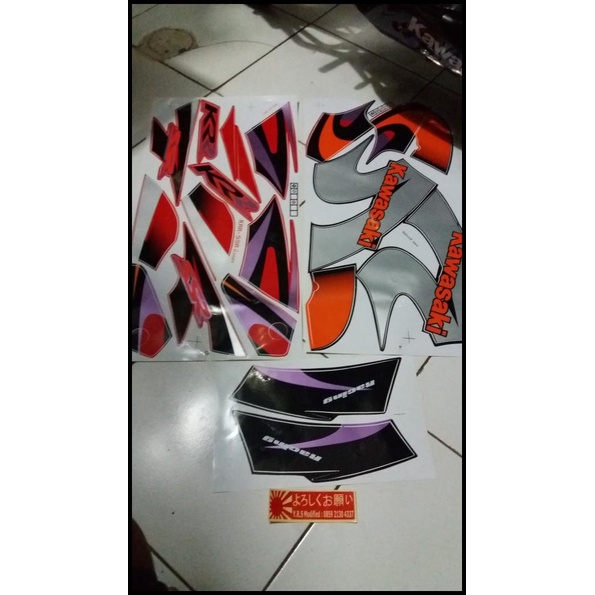 DISKON STRIPING SSR NINJA THAILAND 2001 MERAH FULL BODY 