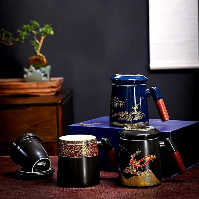 

Ready Mug Chinese Tea Set Saringan Teh Gelas Keramik Motif China Souvenir Limited Edition