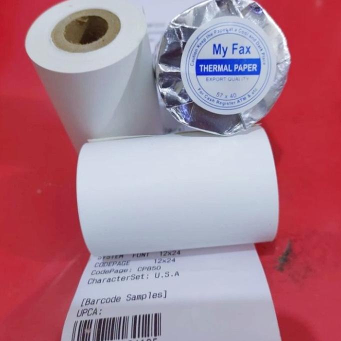 

Kertas Kasir Thermal Edc Ukuran 58X40 Paket 100 Pcs (1 Dus)