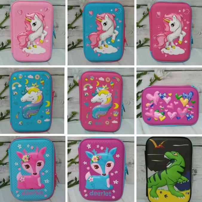 

Sale Now Tempat Pensil Pencil Case Hard Top Anak Sekolah Unicorn Timbul Smiggle Limited Edition