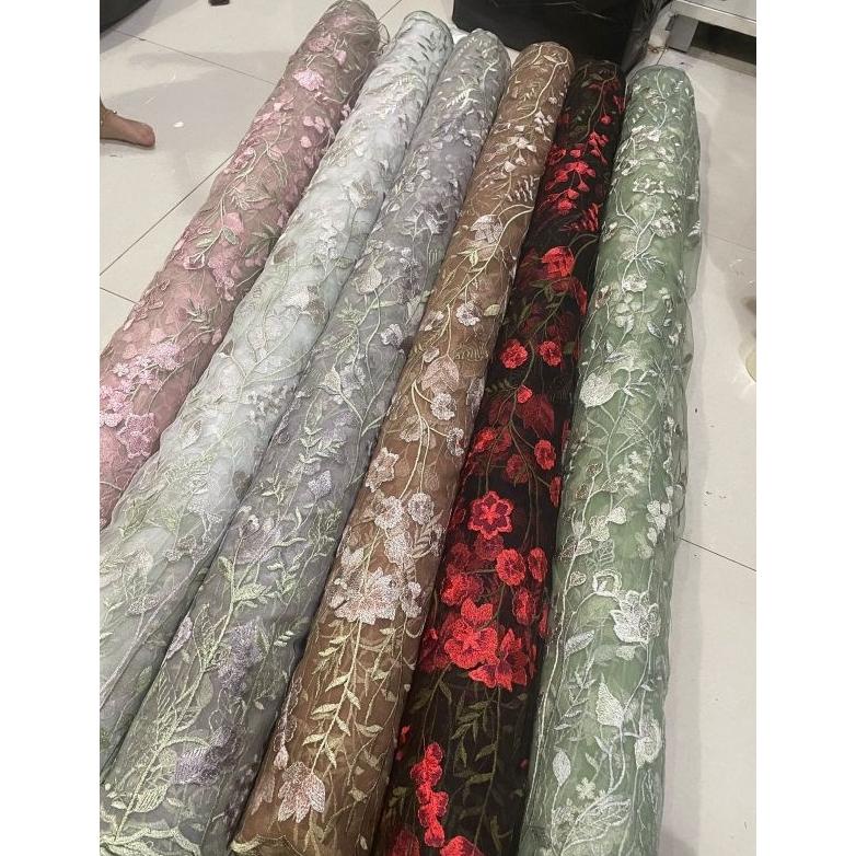 Terbaru TILE 3D, TILE VALENTINO GARDEN. TILE VALENTINO. KEBAYA , KEBAYA VALENTINO. TILE 3D.kain tile