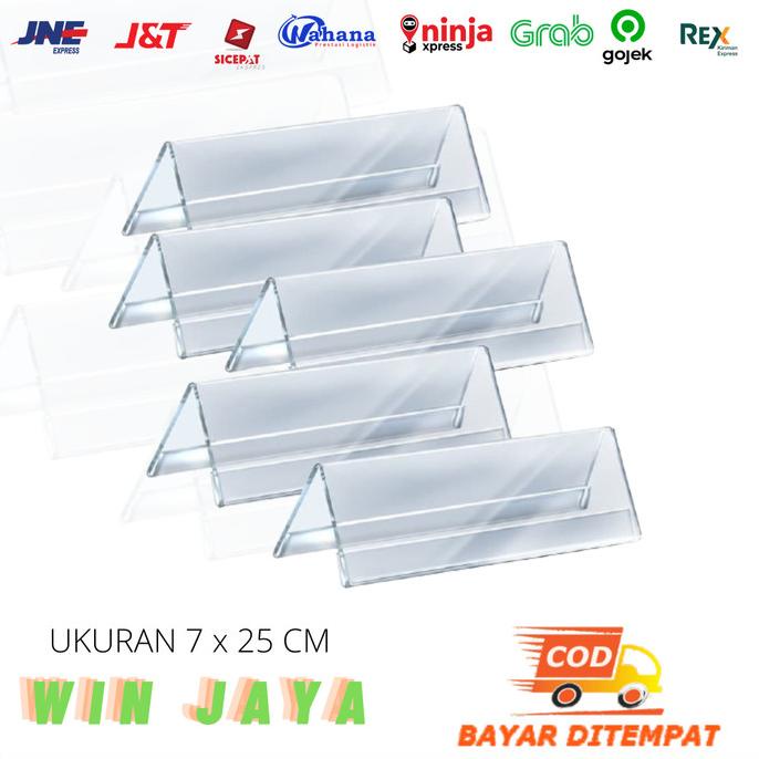 

:>:>:>:>] PAPAN NAMA MEJA 7x25 CM AKRILIK 2 SISI ACRYLIC NAME PLATE TAG ACRYLIC