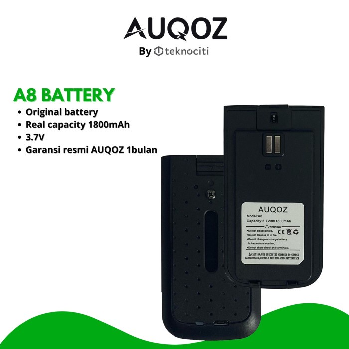 AUQOZ A8 WALKIE TALKIE 1800 MAH BATTERY - BATERAI HT 1800MAH