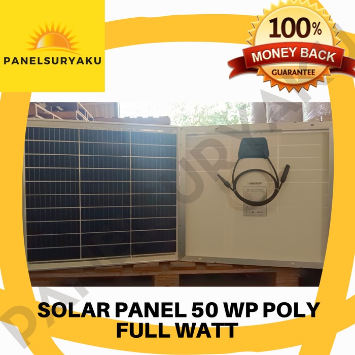 ✅Baru Solar Panel Surya Solar Cell Module 50 Wp 50 Watt Poly Maysun Promo Terbaru