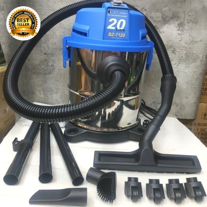 VACUUM CLEANER 3 IN 1 WET+DRY+BLOW STAINLESS STELL TANK 20L 1000W BENZ ORIGINAL BEST QUALITY