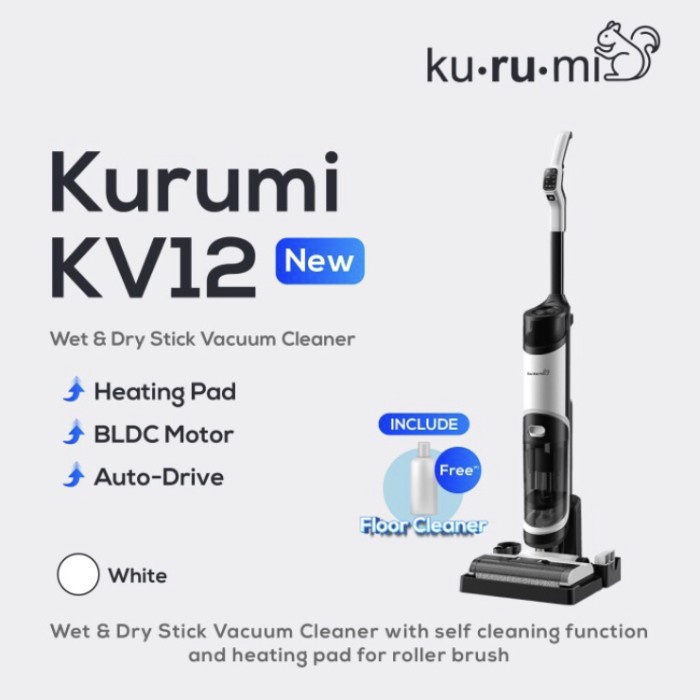 Kurumi KV 12 Pro Edge Wet & Dry Cordless Stick Vacuum Cleaner