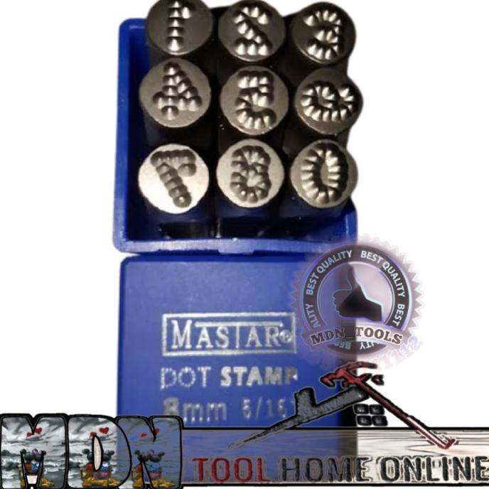 

Ketok Angka model titik / bintik size 5 mm MASTAR GERMANY