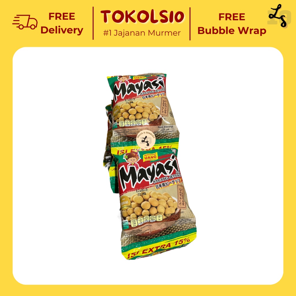 

Kacang Mayasi ala Kacang Jepang 1 Renceng Isi 10 pcs @23g+3.5gr