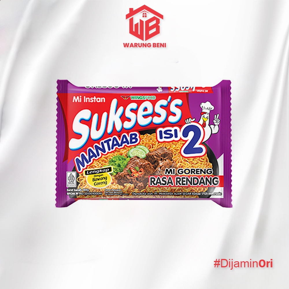 

Suksess Mie Instan Goreng Rendang 132 gr isi 2