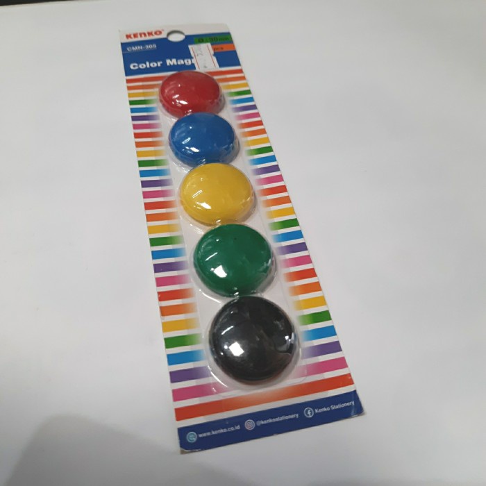 

Magnet Kenko Color CMN-305 Diameter 3cm 1 Pack Isi 5 Buah