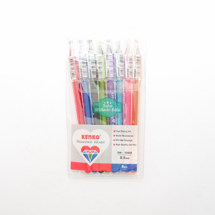 

Pulpen Kenko DM-100S8 0.5mm Diamond Heart Bolpen 8 Warna