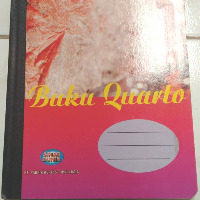 

Hard Cover Qwarto 100 Kwarto Stock Lama