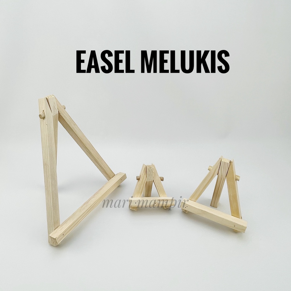 STAND LUKIS EASEL KAYU STANDAR 10 CM