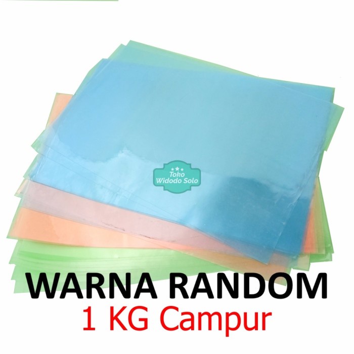 

Mika Sortiran Plastik Folio Warna Warni Stok Lama Ecer Per 1 Ons