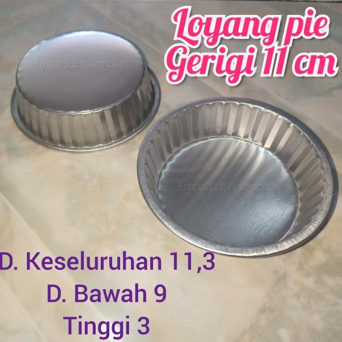 ```````] loyang pie gerigi 11cm cetakan pie susu eggtart pie bali pie buah isi6