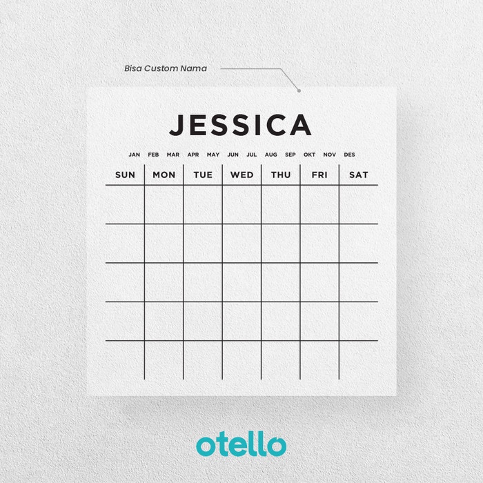 

Promo Custom Monthly Planner Akrilik Wall Planner Kalender Acrylic Planner Terbaru