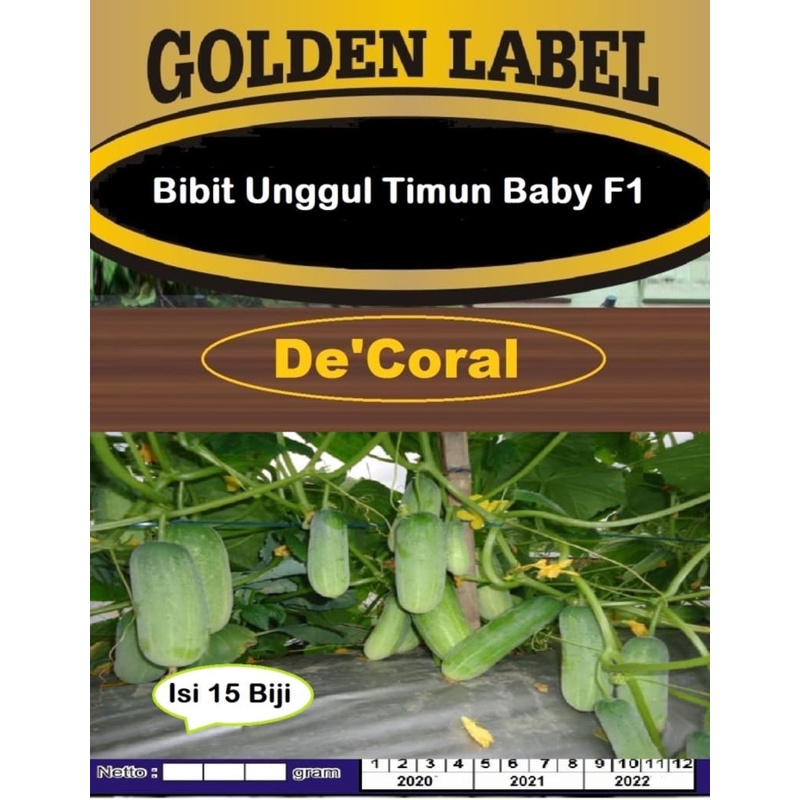 Bibit Unggul Timun Baby F1 | Benih Timun Mini f1| Bibit Ketimun Baby