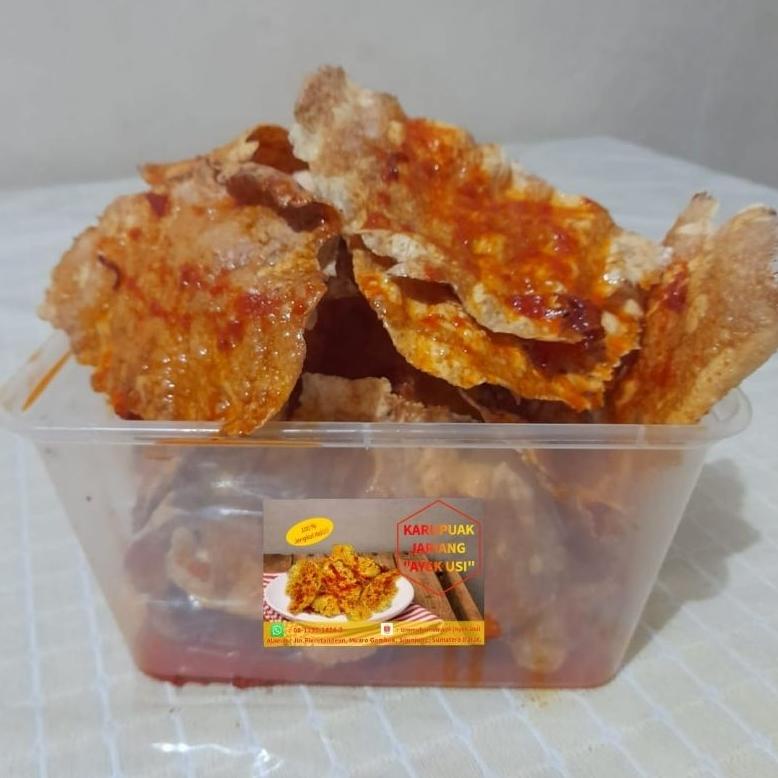 

Karupuak Jariang Balado/ Kerupuk Jengkol Balado / keripik Jengkol pedas / Cemilan Pedas/ Cemilan Padang Best Seller
