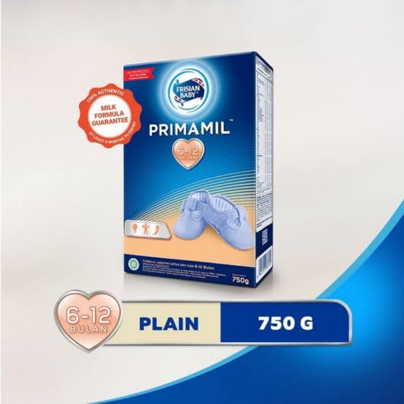 Frisian Baby Primamil 6-12 Bulan - Plain 750gr - Susu Formula Bayi 6-12 Bulan