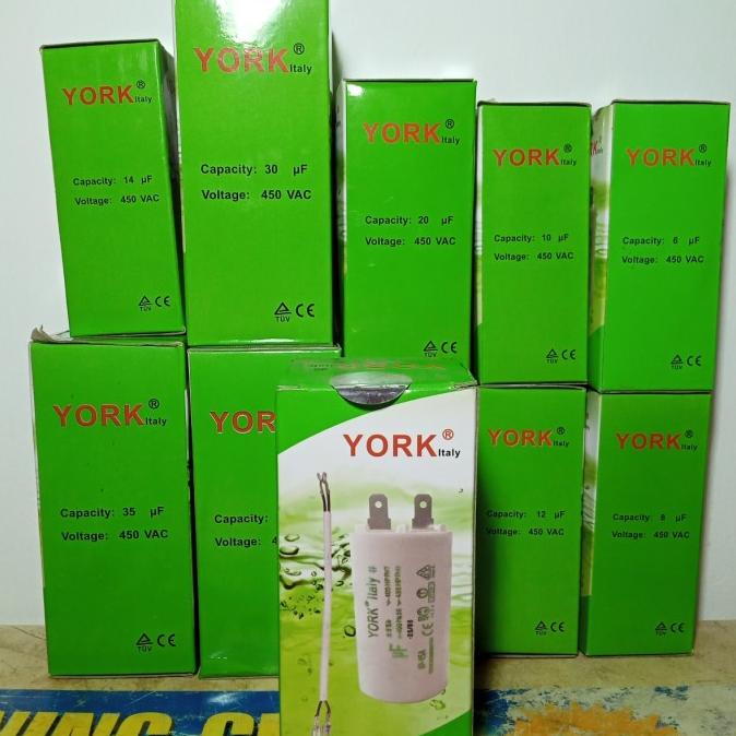 kapasitor pompa air 30uf (capacitor) 30 uf 450v York