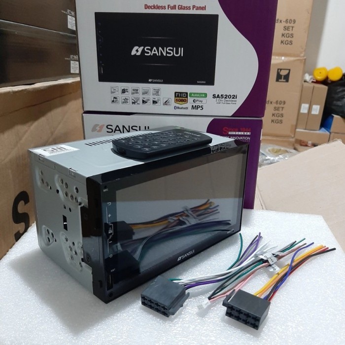 Headunit Deckless Sansui SA-5202i 7 Inch / Deckless MP5 Sansui 7 Inch