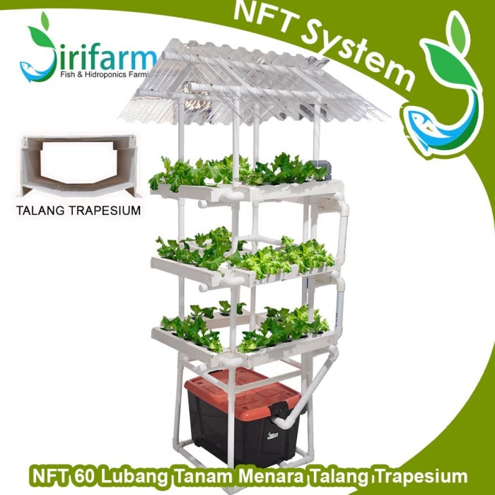 Promo Jirifarm Paket Starterkit Nft Menara 60 Lt Atap Solartuf