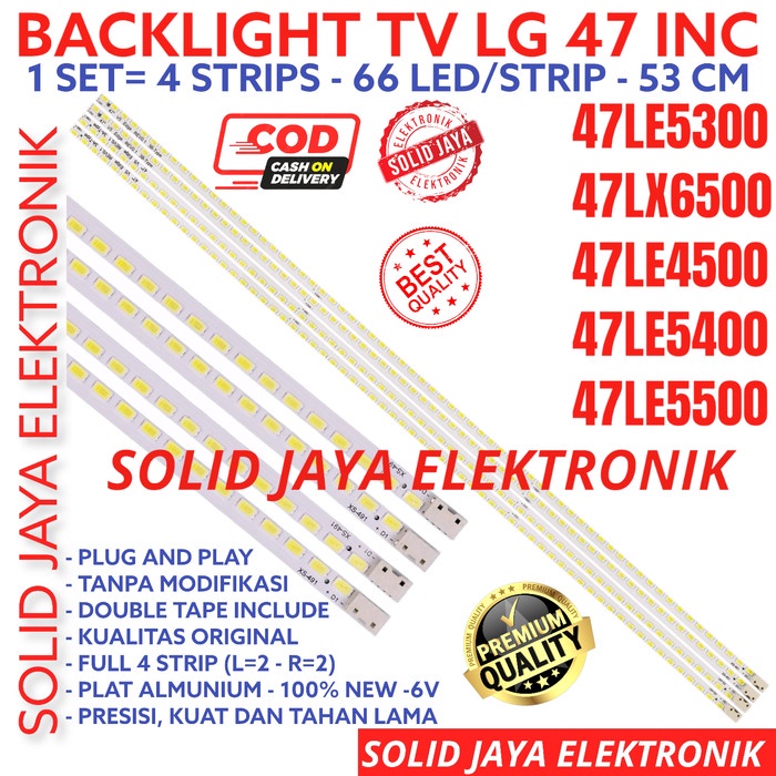 [Ori] Backlight Tv Led Lg 47 In 47Le5300 47Le4500 47Le5500 47Le Lampu Bl Smd Terbaru