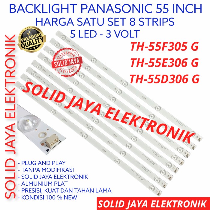 [Ori] Backlight Tv Led Panasonic 55 Inc Th 55G305 55E306 55D306 Lampu Bl 5K Terbatas