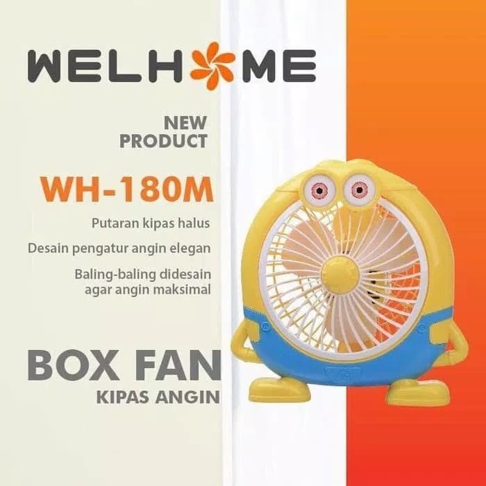 Discount Kipas Angin Listrik Karakter Minion Welhome Portable Mini Fan 10 /KIPAS ANGIN MINI/KIPAS