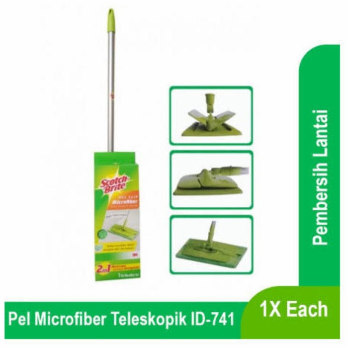 ✅Termurah Pelan Microfiber Teleskopik Set Scotch-Brite Id-741 3M Diskon