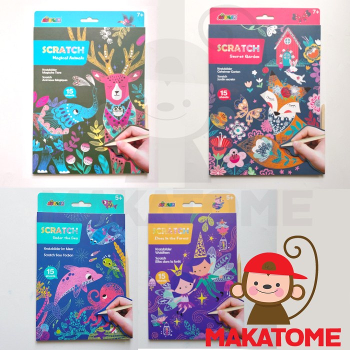 

Avenir A5 Scratch Book 15 sheets menggambar gores drawing