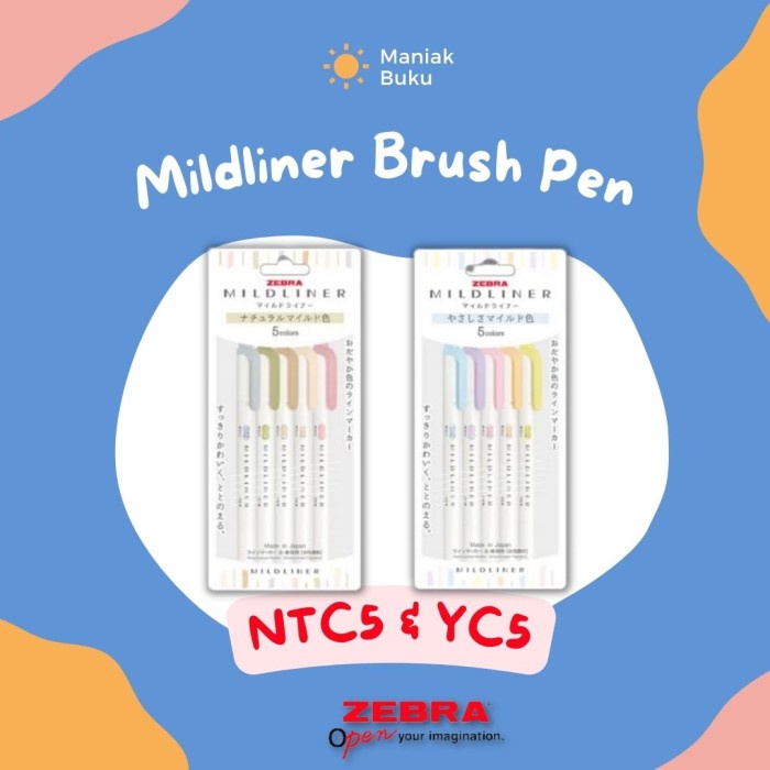 

MB Zebra Mildliner Bullet Tip/Chisel Tip New Colour/Mildliner Set 5