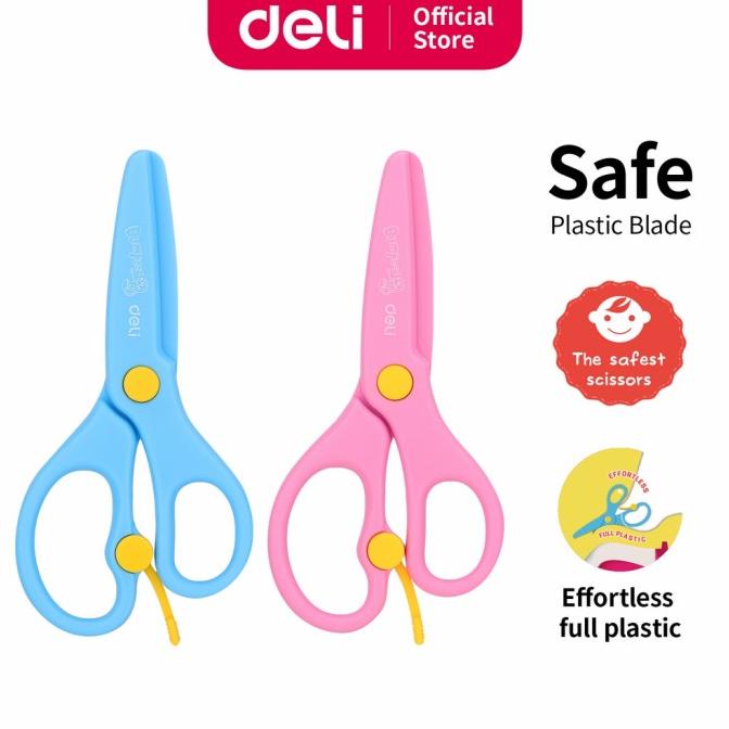 

BARANG TERBARU !!! DELI ED60402 PLASTIC SPRING SCHOOL SCISSOR GUNTING ANAK PLASTIK - TERLARIS