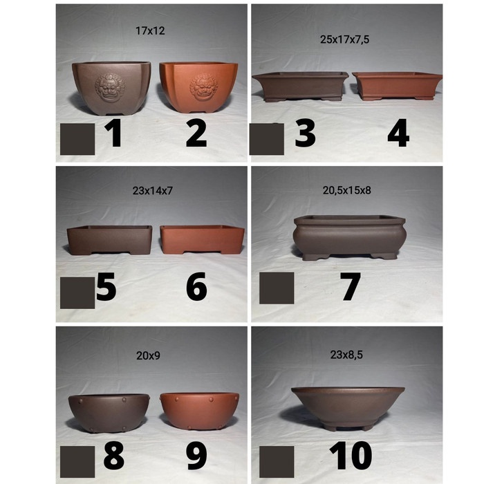 Ready NEW  Pot keramik Bonsai sedang Murah Keramik Import Bunga