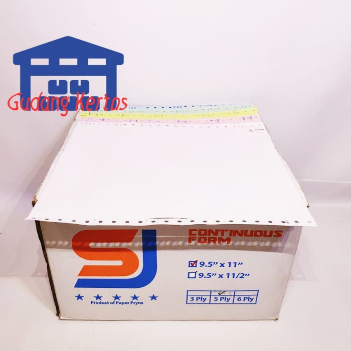

Jual Continuous Form 9.5 X 11 5Ply Sj Standar