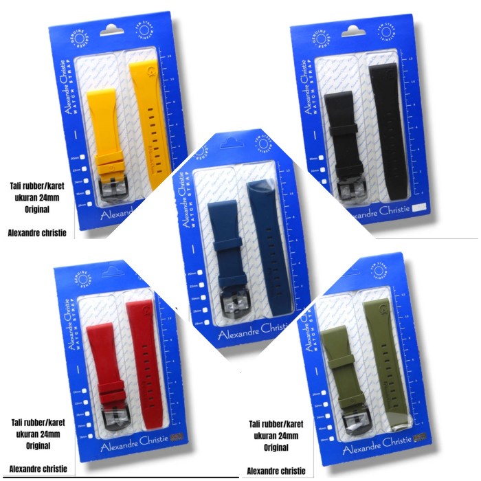 ✅Ori Tali Rubber Original Alexandre Christie Ukuran 24Mm Ac9205 Ac6295 Dll Bisa Sameday