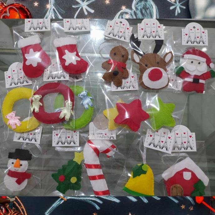 

BARANG TERBARU !!! HANDMADE CHRISTMAS TREE DECORATION BONEKA FLANEL HIASAN POHON NATAL - TERLARIS