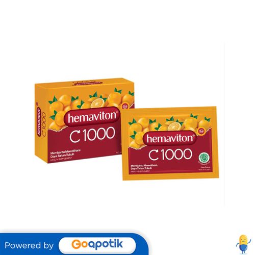 Hemaviton C 1000 Total Care Rasa Orange 3.8 Gram Sachet