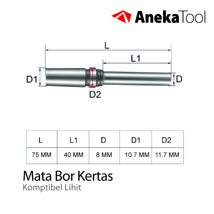 

Promo Mata Bor Kertas Lihit Uk. 7.0 / 8.0 Mm