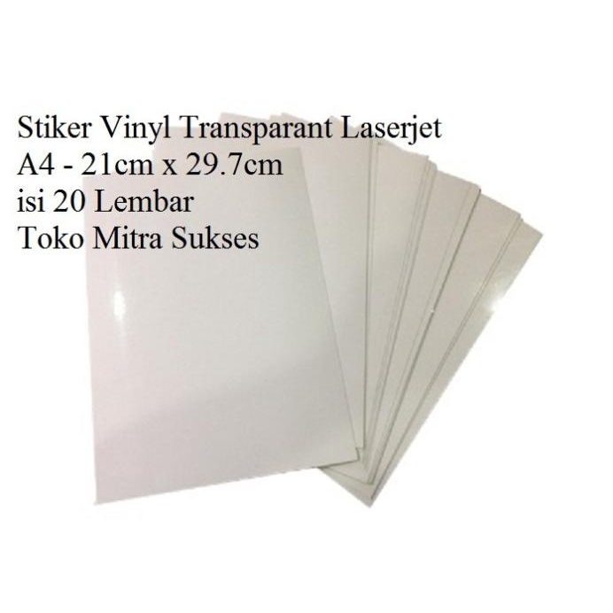 

Terbaru Stiker Vinyl Transparant Laserjet A4 Harga Spesial