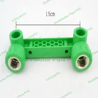 Double Keni Drat Dalam PPR 1/2 inch / KDD 20mm Sambungan Pipa PPR