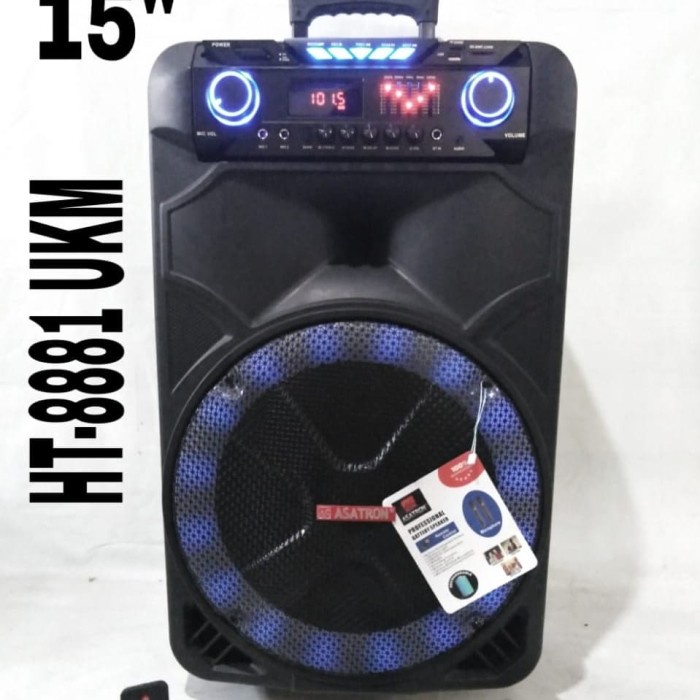 Promo Speaker Meeting Asatron 15 Inch Ht 8881+2Mic Wireless