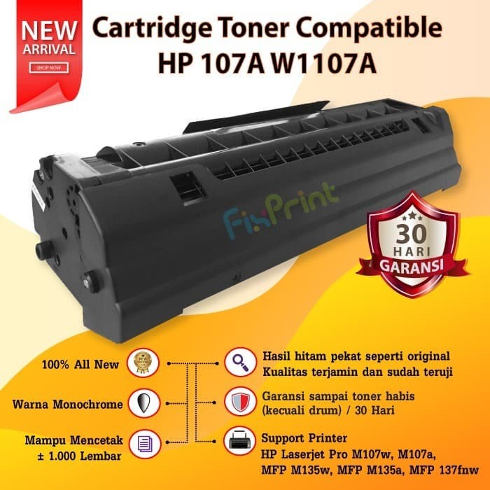 

HP TONER CARTRIDGE 107A COMPATIBLE FOR HP 107 MFP 135A