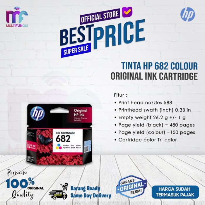 

TINTA HP 682 COLOR ORIGINAL INK CARTRIDGE FOR 2335 2336 2337 (COLOUR)