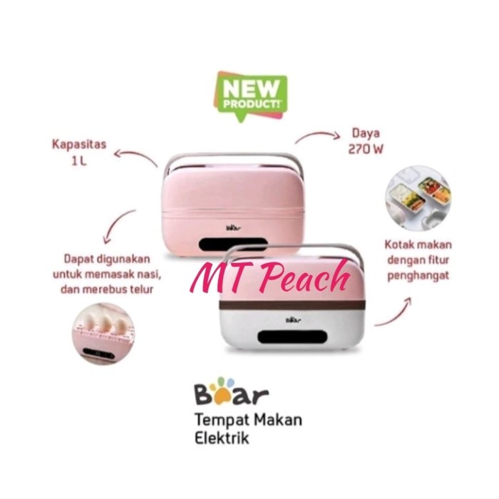 SALE BEAR TEMPAT MAKAN ELEKTRIK LUNCH BOX 270W Termurah