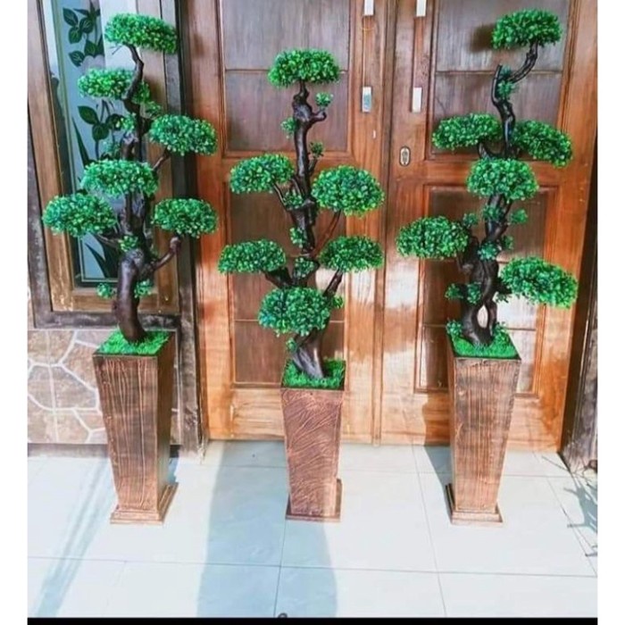 Promo Hiasan Sudut Ruangan Dengan Pot Jumbo Ukir // Bunga Hias Artificial
